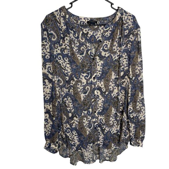 Lucky Brand Tops - Lucky Brand Paisley Long Sleeve Blouse - L